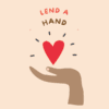 Lend a hand graphic